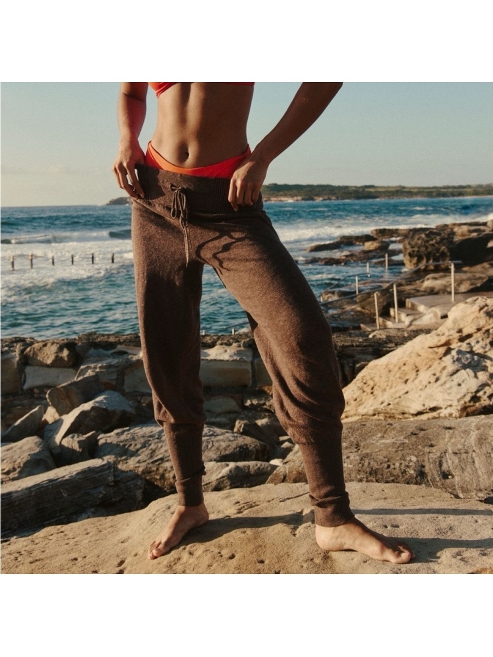NWT Free People Beach Sila Sweater Pants in Carafe